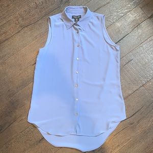 NWT Rachel Zoe Blue Sleeveless Blouse. Size Small.